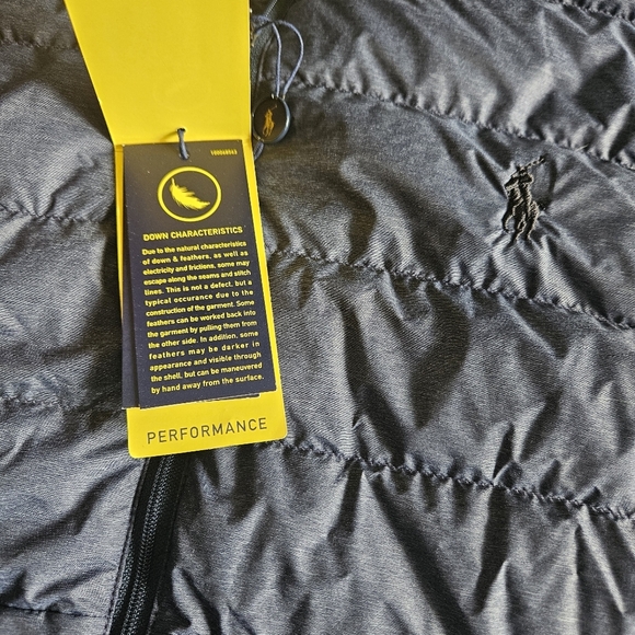 NWT!!! Polo Ralph Lauren Performance 750 Fill Navy Blue Puffer Vest. Size XL - Picture 9 of 10